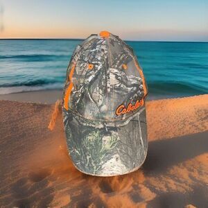 Cabela's High Beam Beige Under With Front LEDS Lighted Men's adjustable Cap OSFM